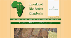 Desktop Screenshot of karoskloof.com